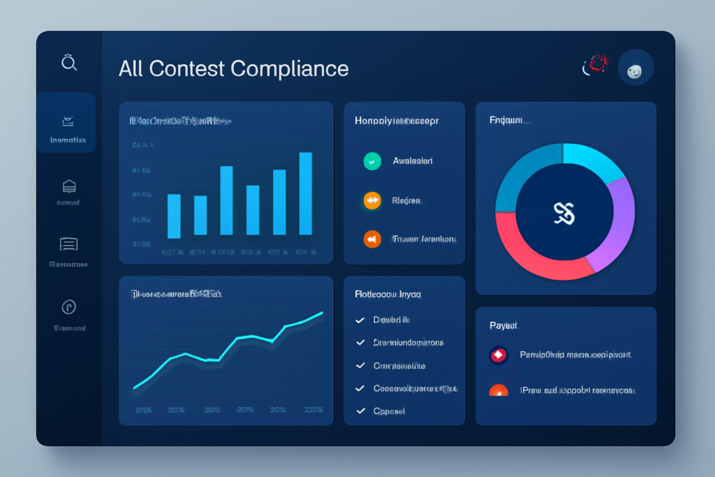  AI-generated content dashboard showing compliance features